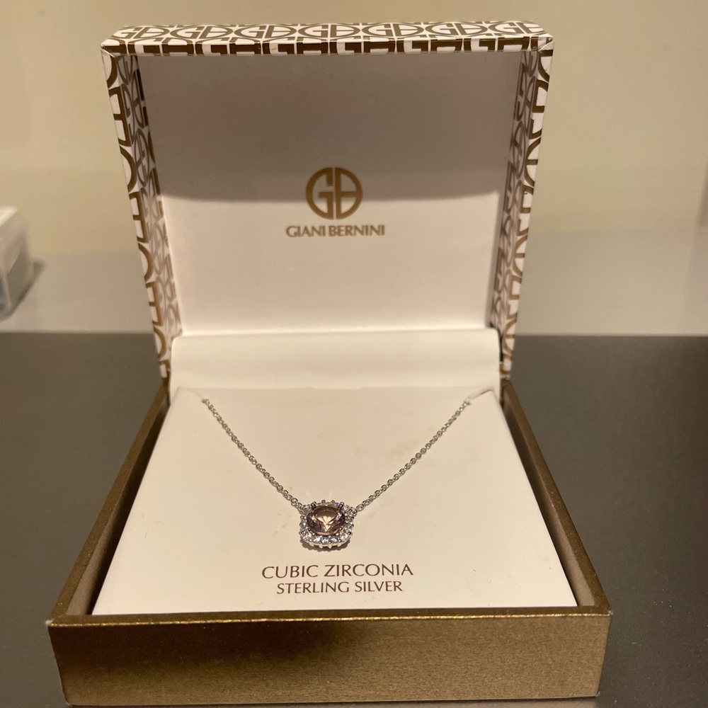 Cubic zirconia sterling silver